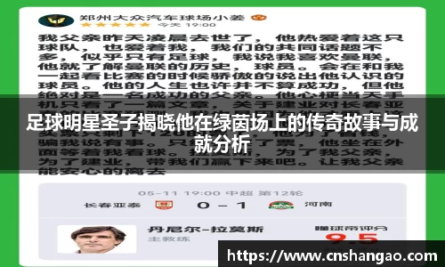 足球明星圣子揭晓他在绿茵场上的传奇故事与成就分析